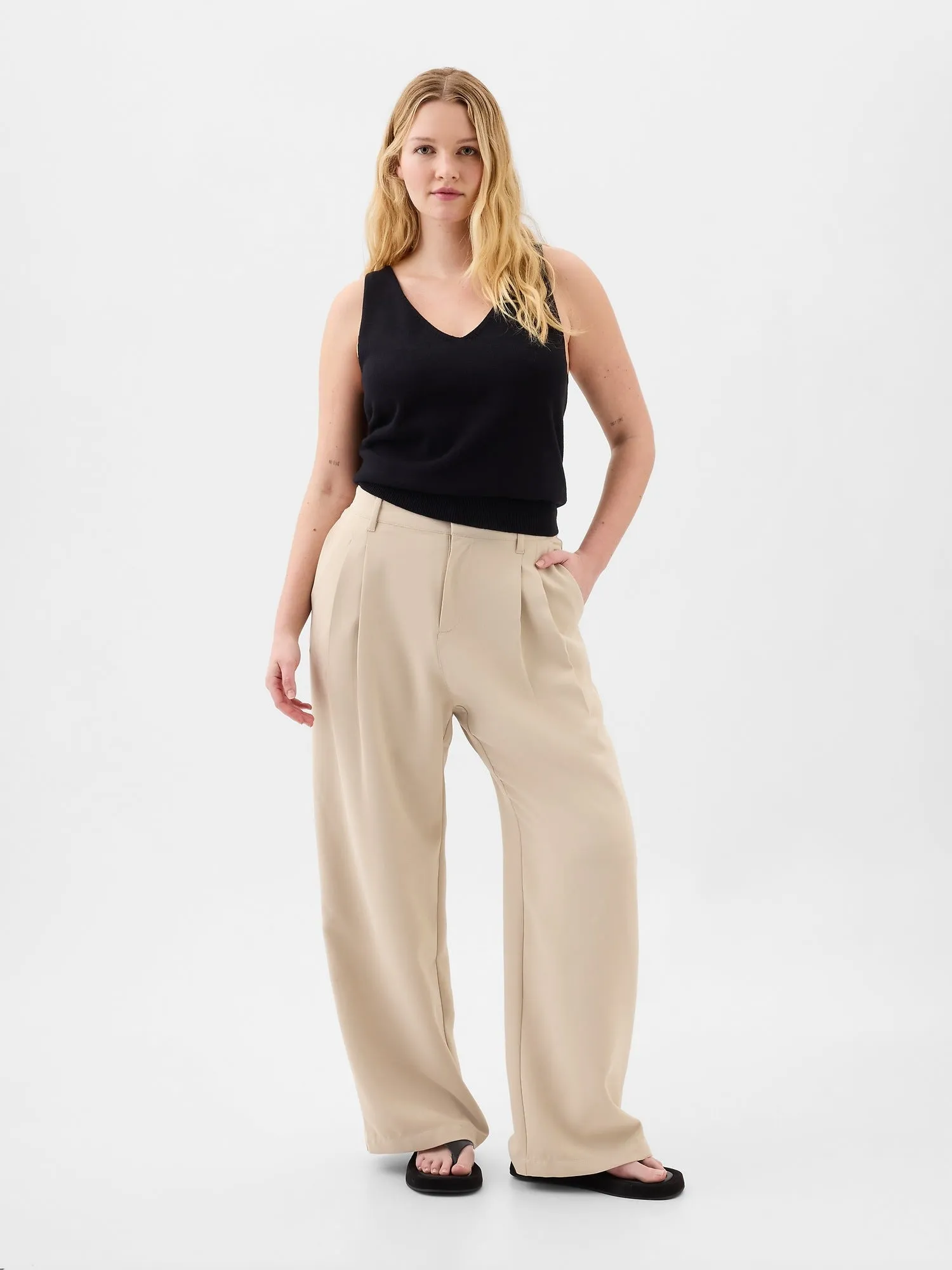 Easy Crepe Trousers