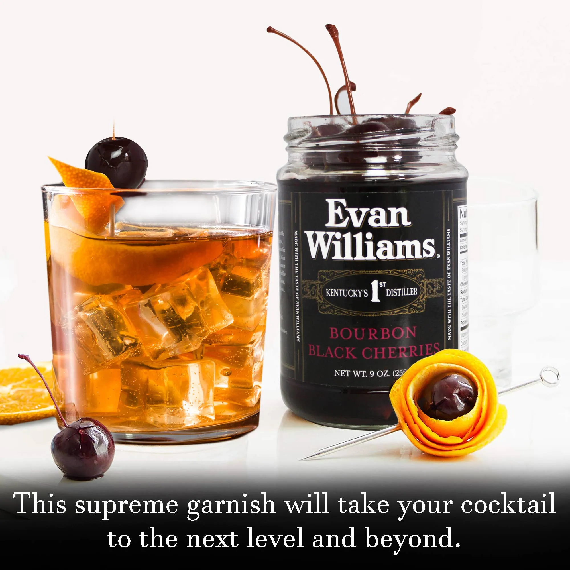 Evan Williams Black Cocktail Cherries