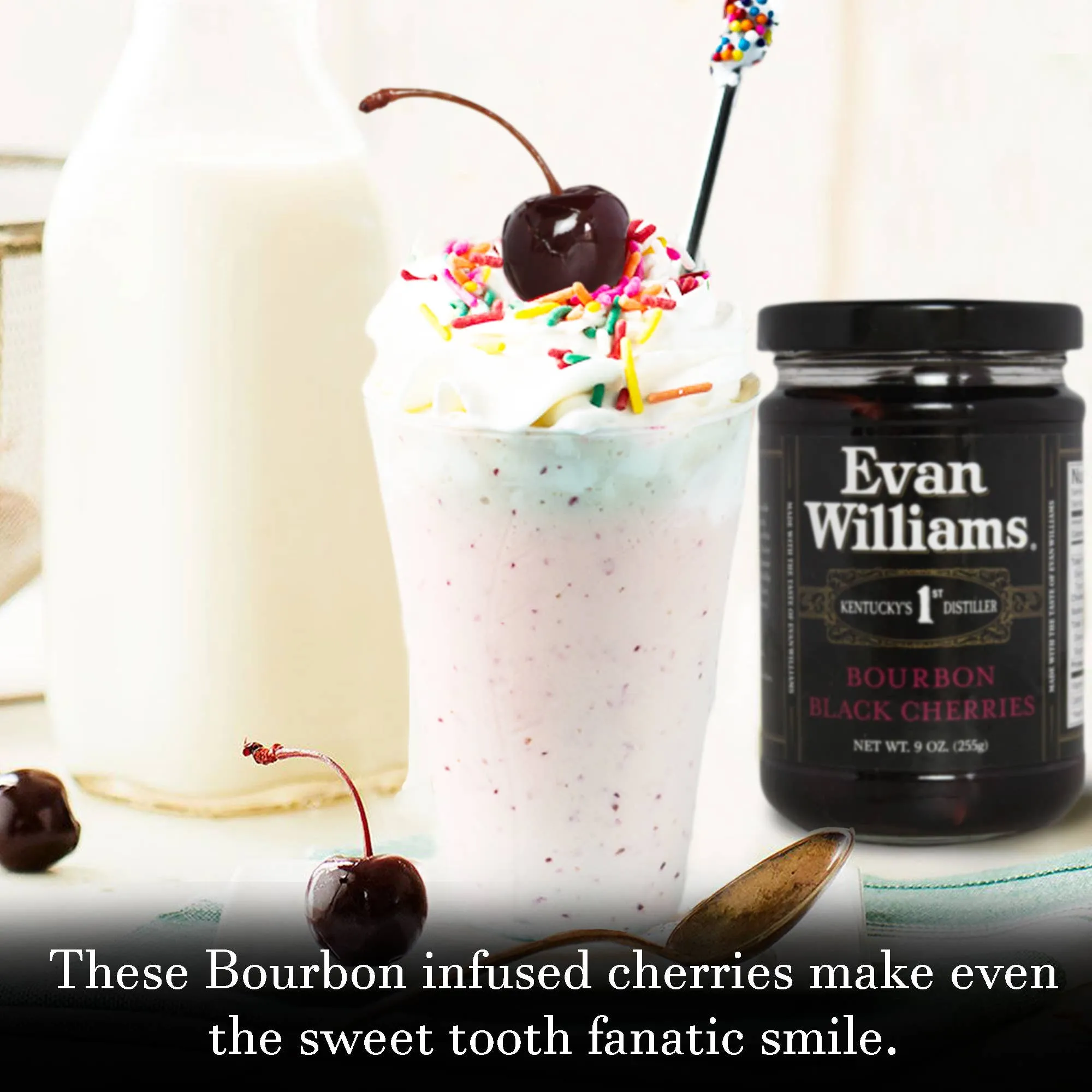 Evan Williams Black Cocktail Cherries