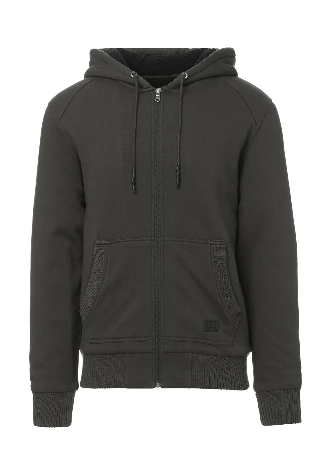 Fasox Men’s Hoodie Sherpa Sweatshirt in Charcoal - BM24161