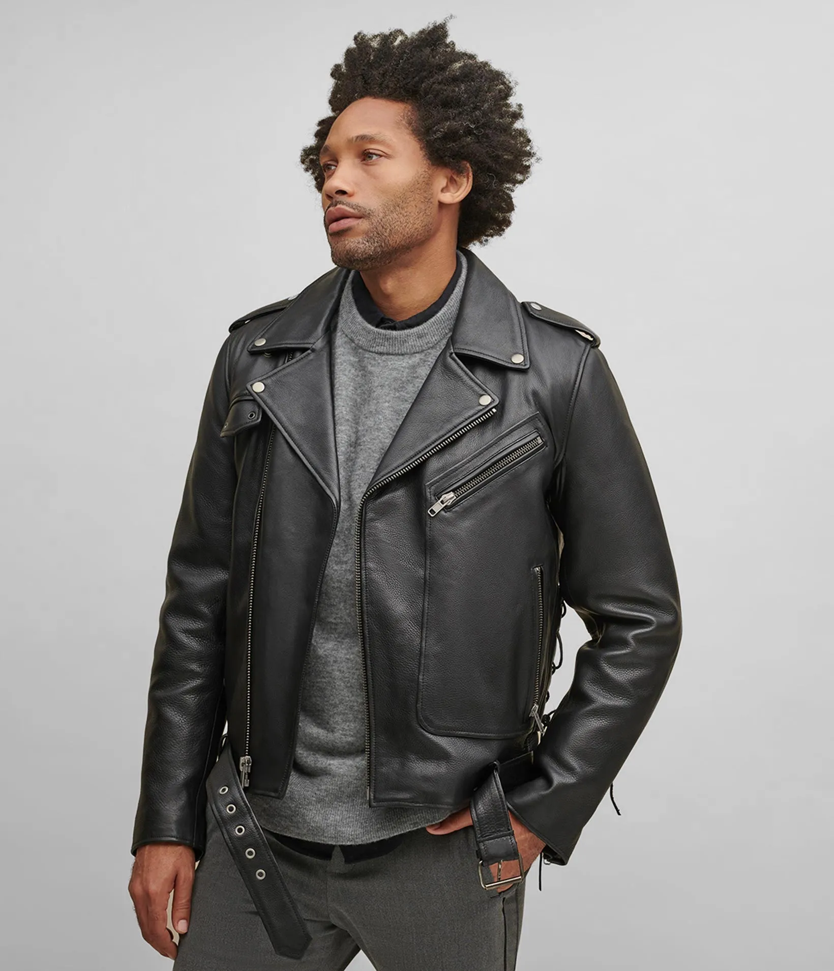 Finn Leather Rider Jacket With Thinsulate Lining