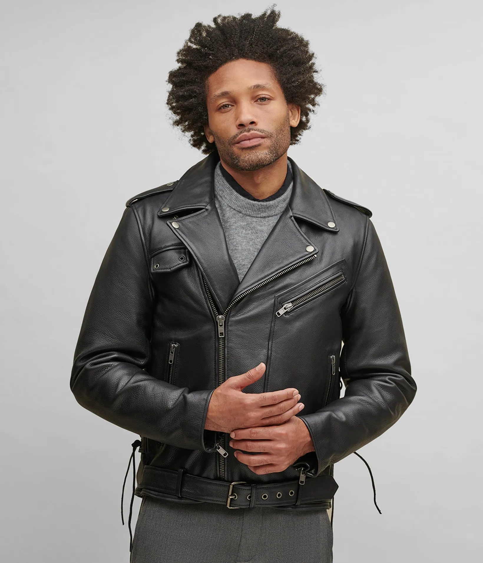 Finn Leather Rider Jacket With Thinsulate Lining