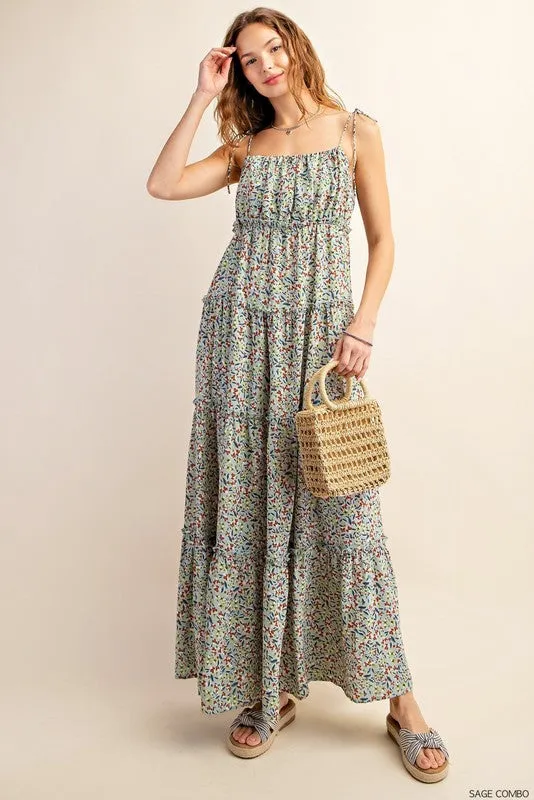 Floral Tiered Maxi Dress