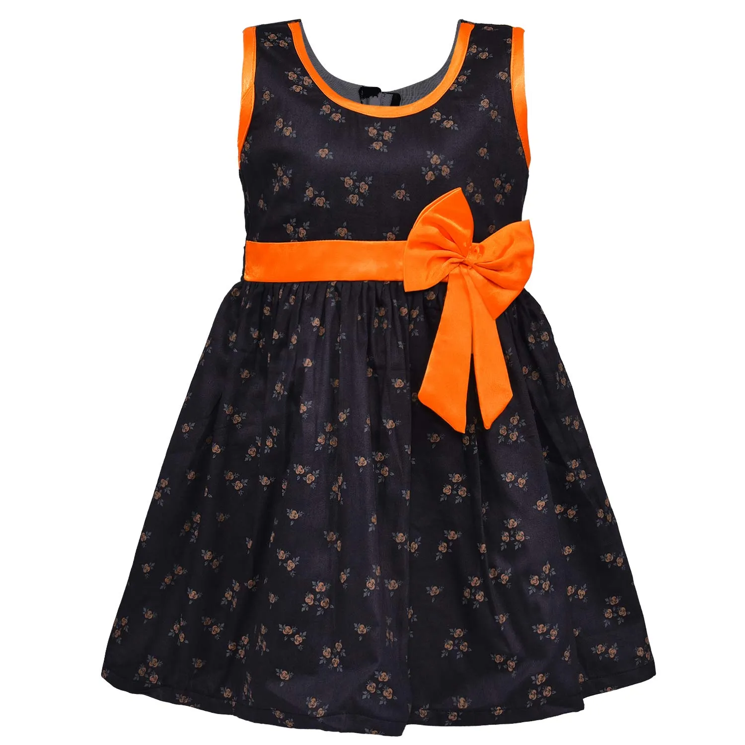 Girls Cotton Floral Printed Dress