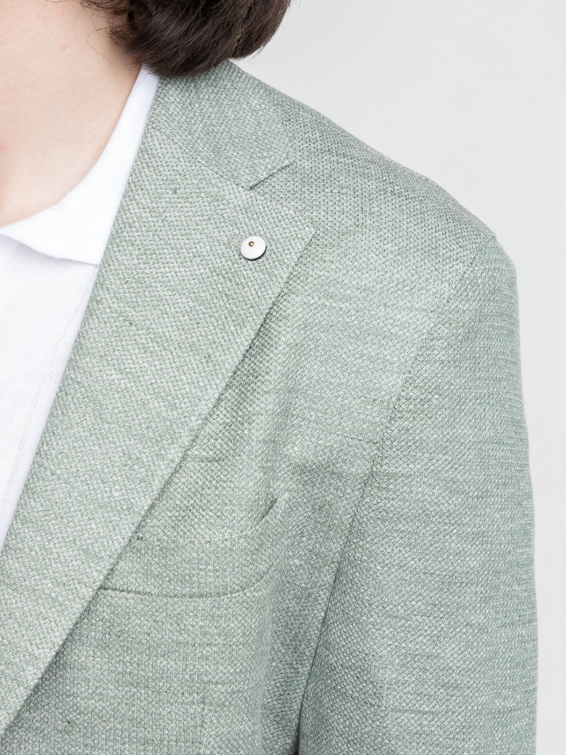 Green Jack Cotton-Linen Sport Jacket