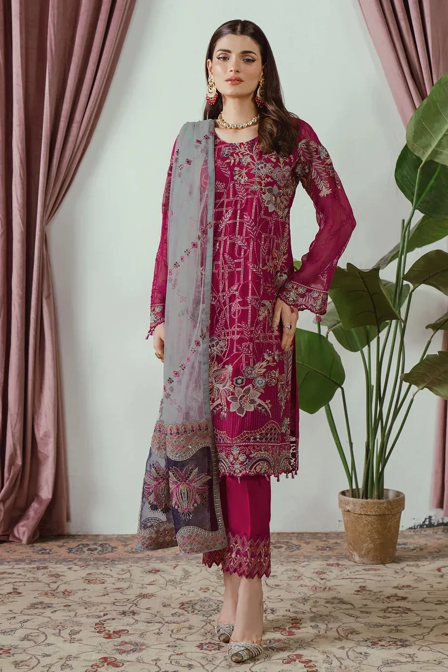 Gulaal Chiffon Suit