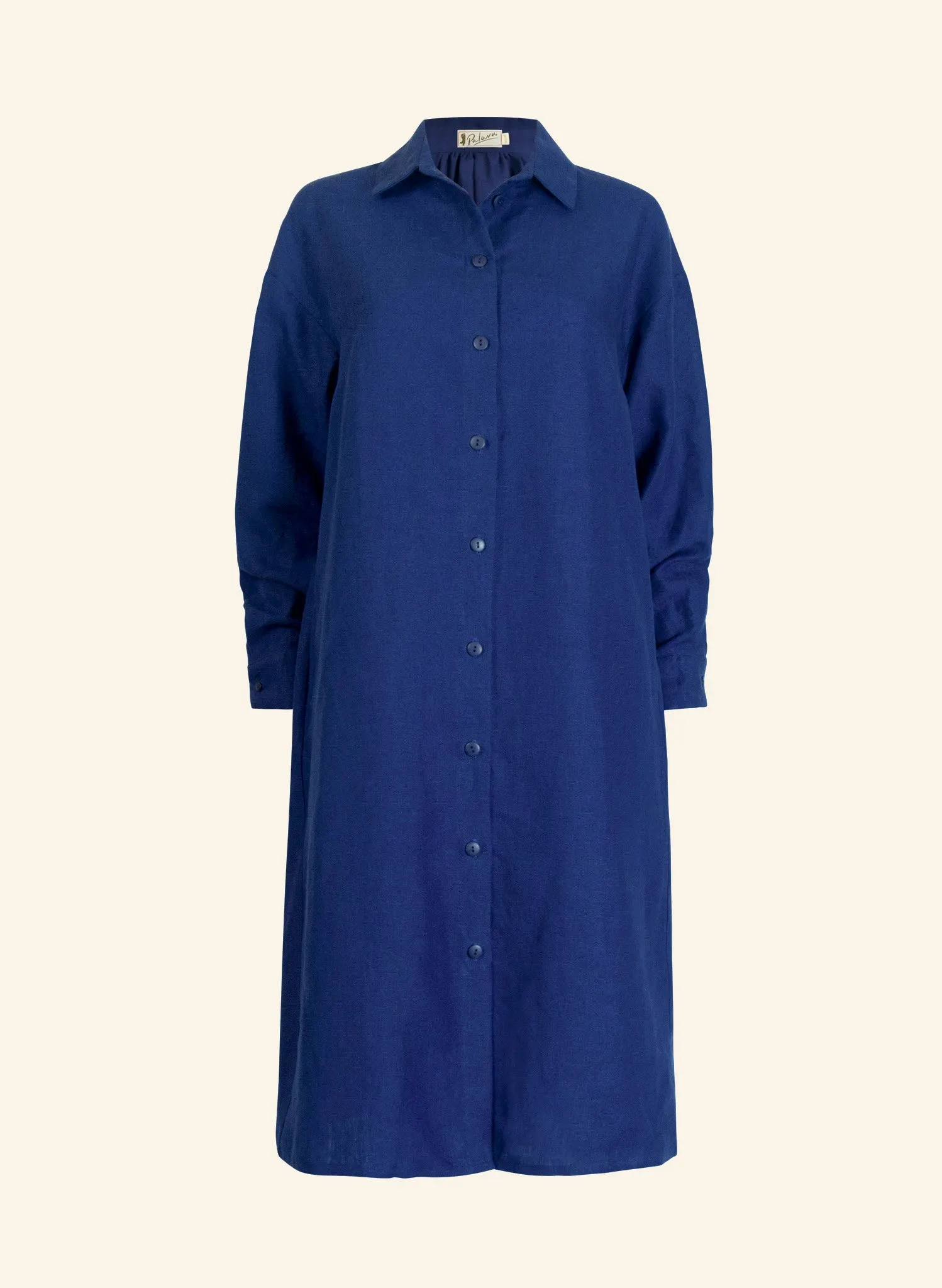 Izzy Dress - Navy Linen