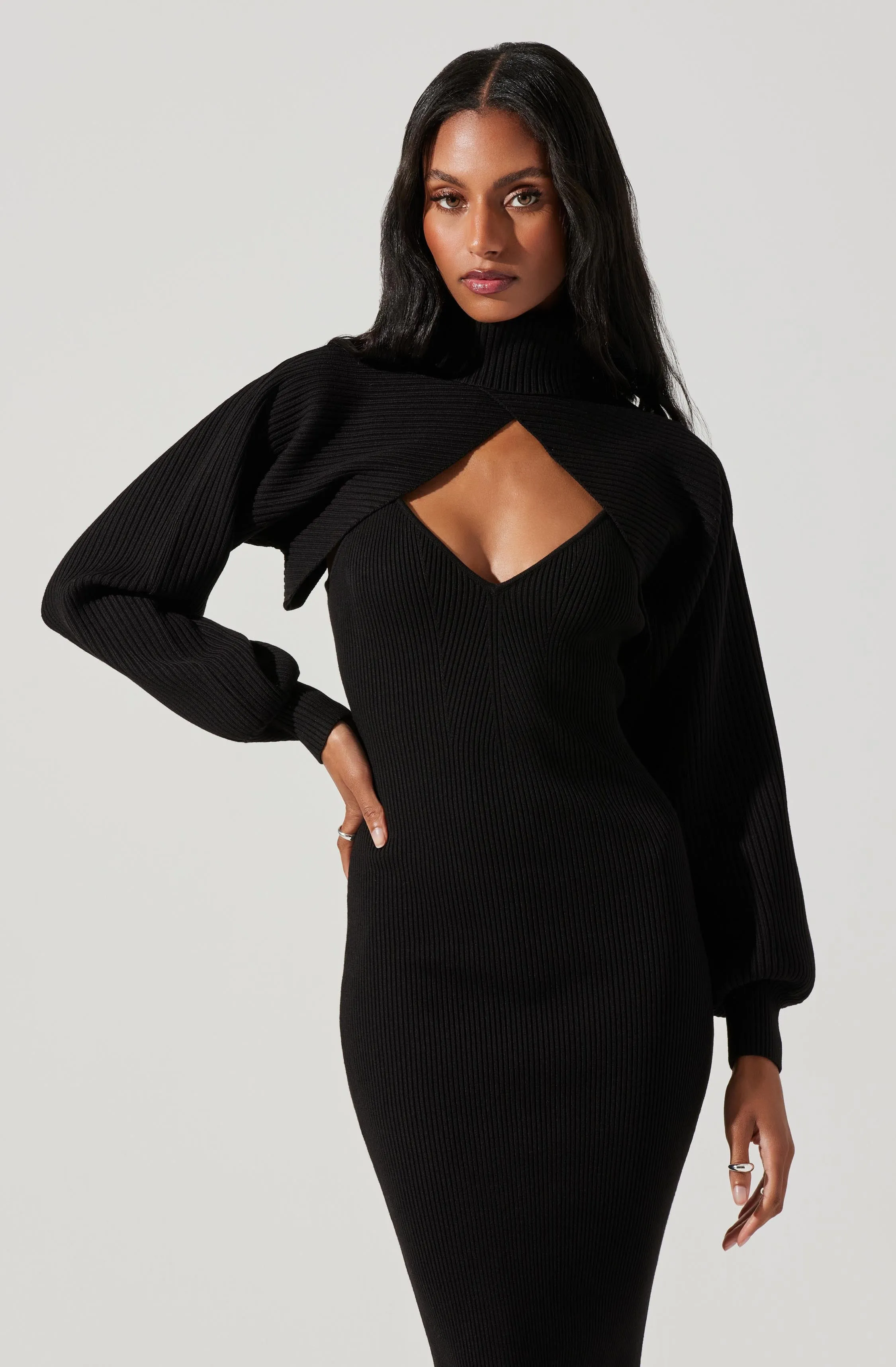 Jodie Bolero Midi Sweater Dress