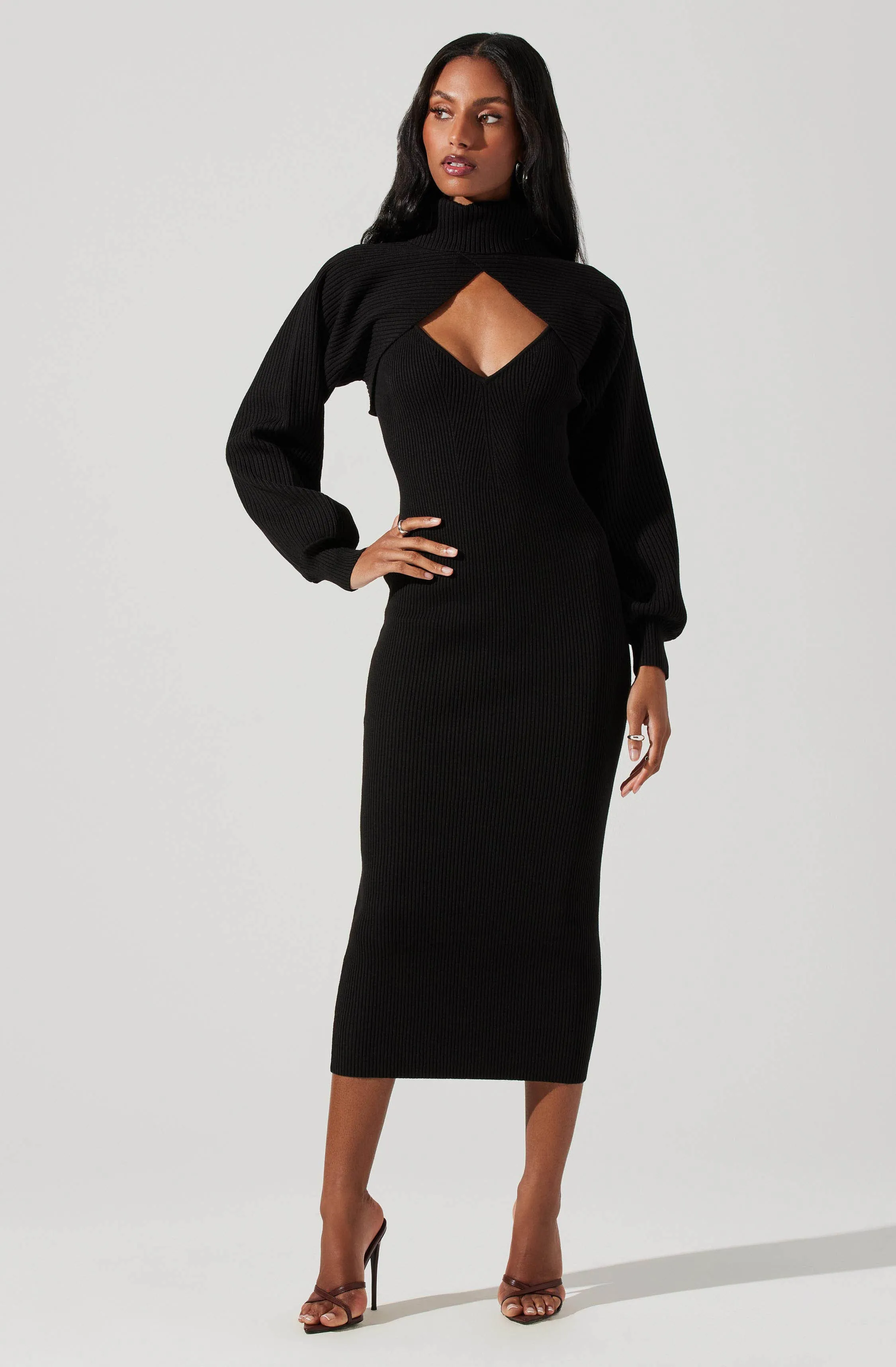 Jodie Bolero Midi Sweater Dress