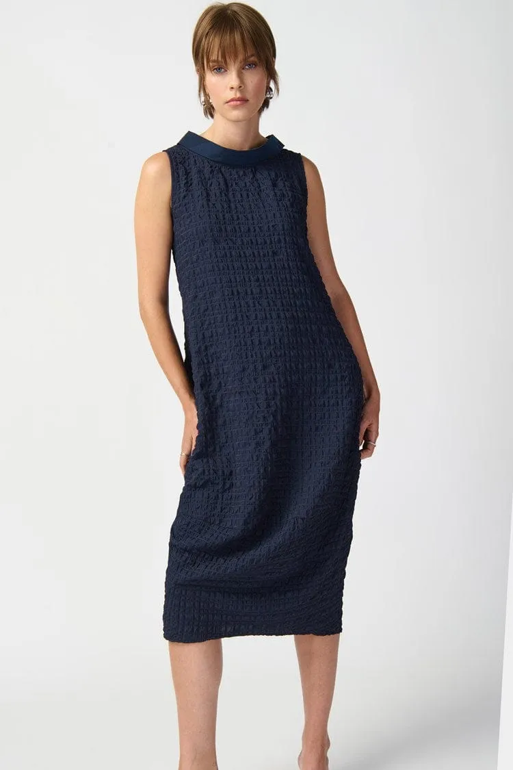 Joseph Ribkoff Textured Woven Sleeveless Cocoon Dress - 241204 (T)