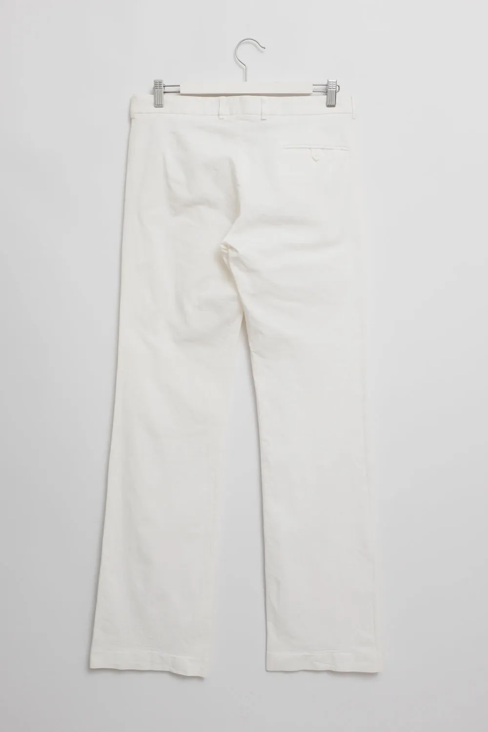 JOSEPH WHITE FLARED LOW WAIST PANTS