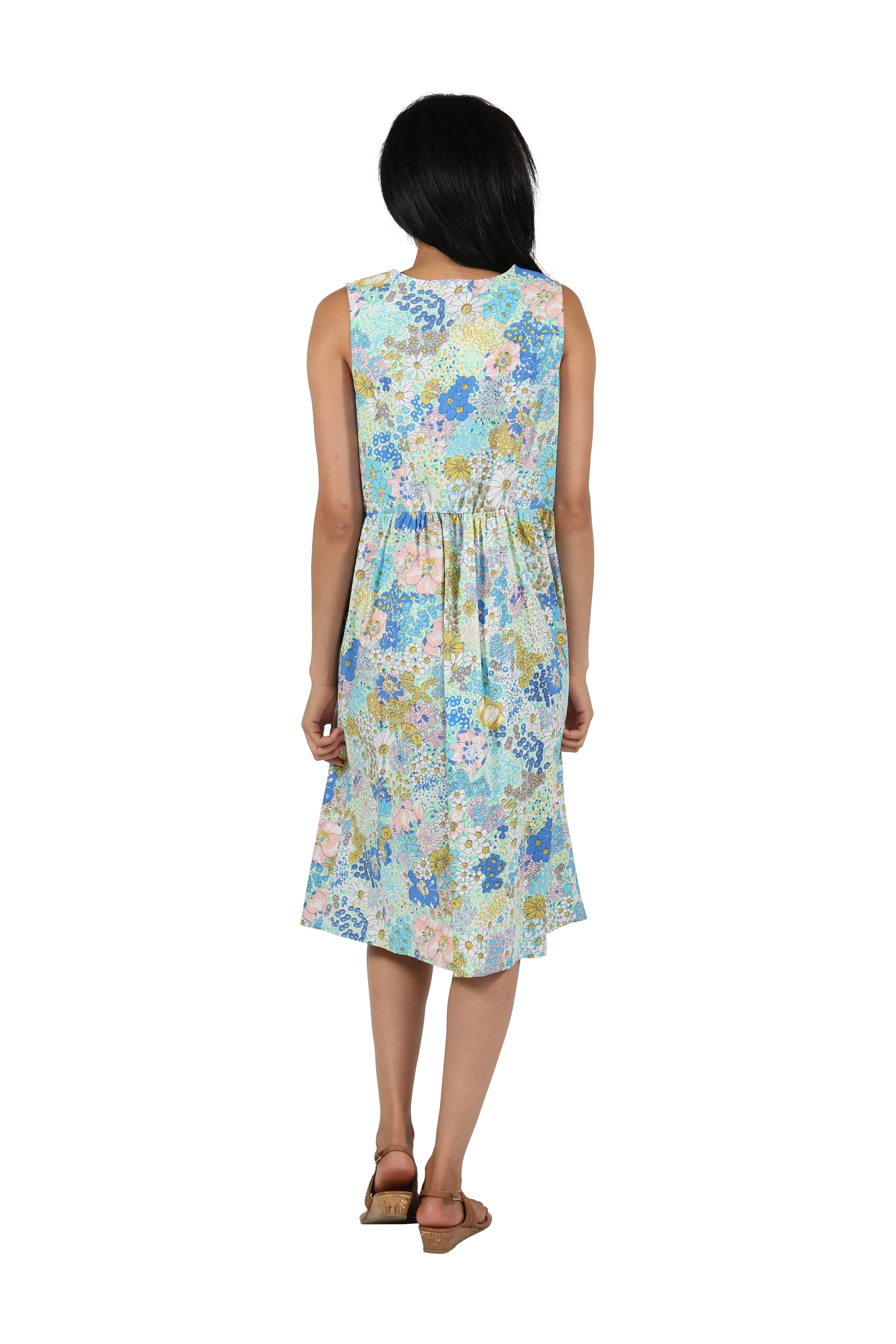 La Cera 100% Cotton Printed Sundress