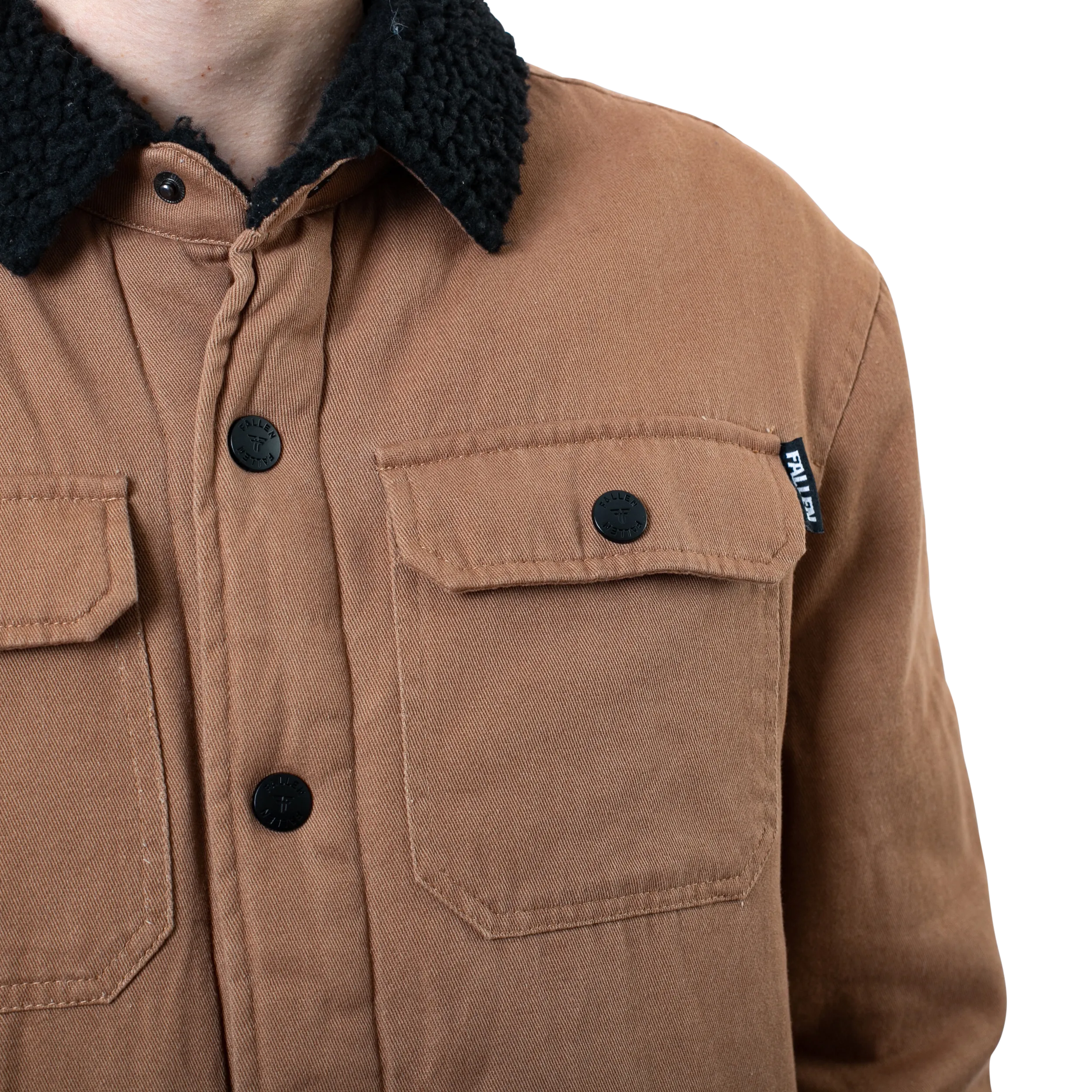 LAMB JACKET BROWN/BLACK