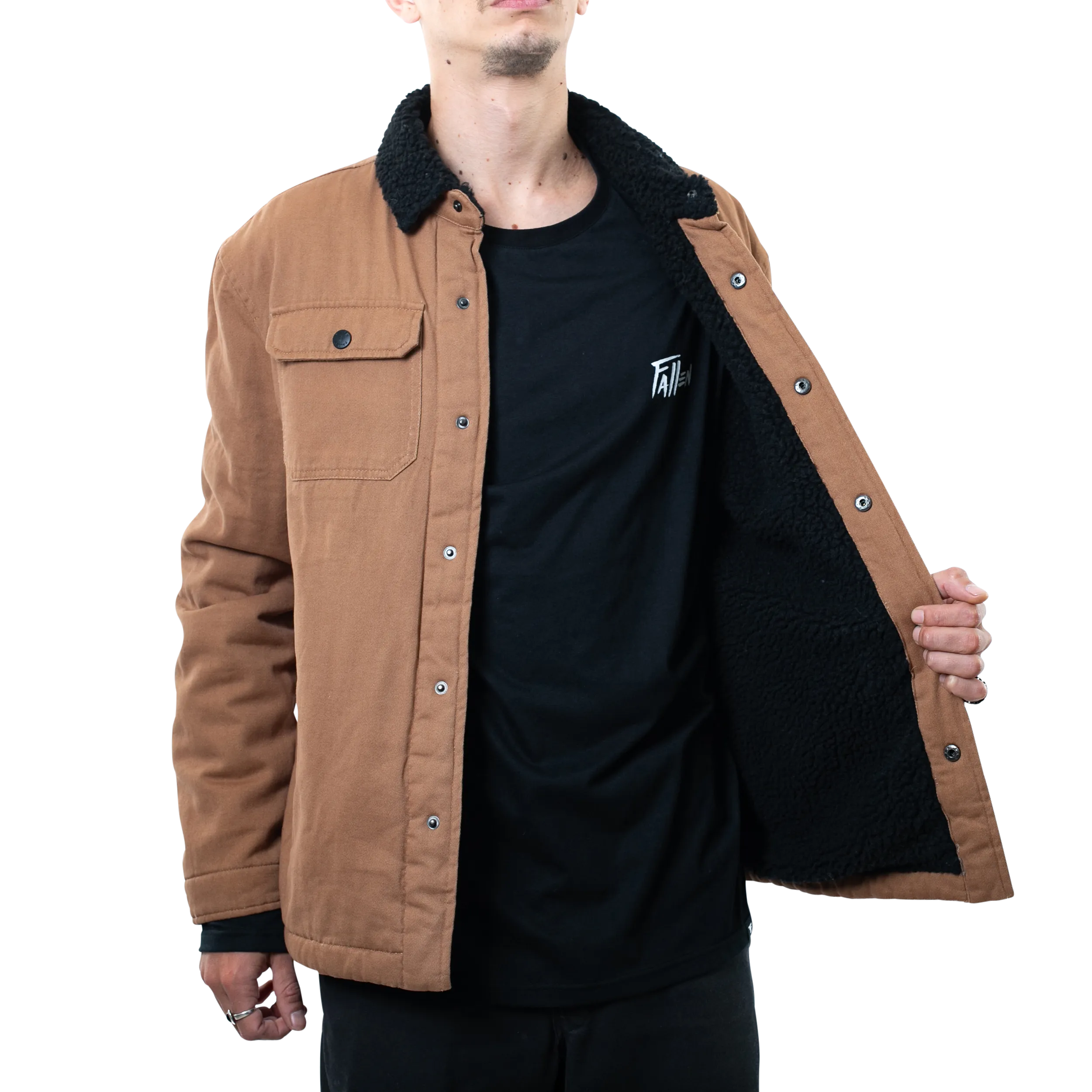 LAMB JACKET BROWN/BLACK