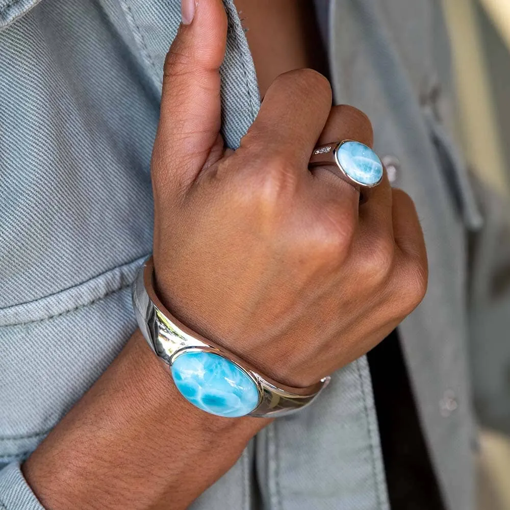 Larimar Tidepool Cocktail Ring