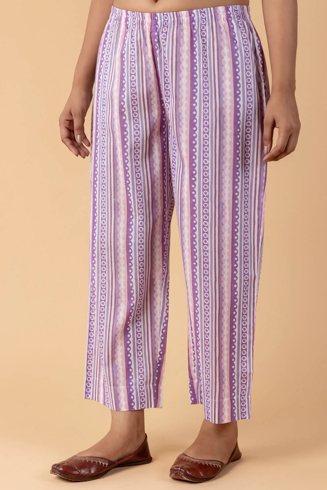 Lavender Border Trousers