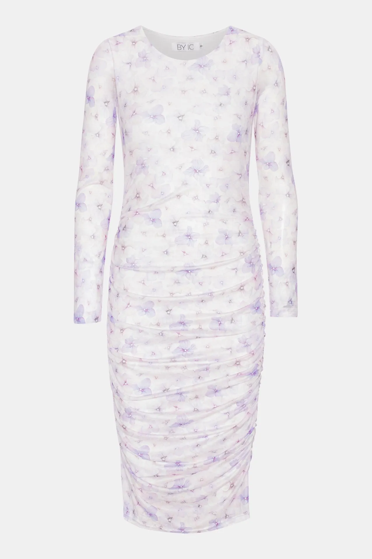 LilyIC Mesh Kjole - Lavendel Blomsterprint