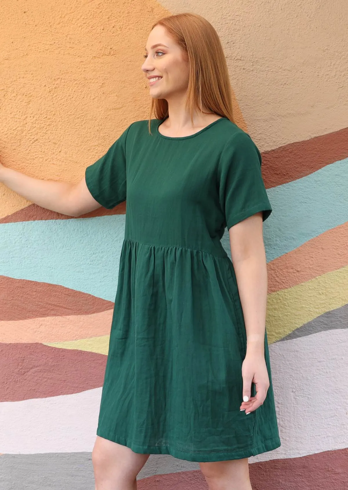 Mabel Dress Evergreen