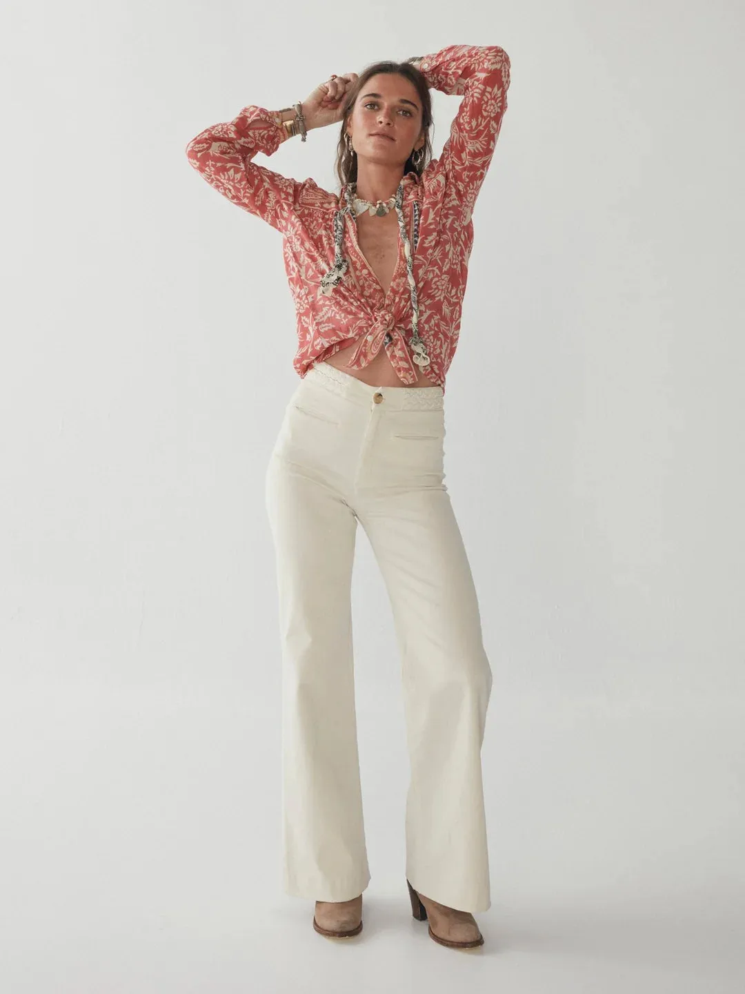 Maison Hotel Disco Ross Perfect White Pants - ByAdushka