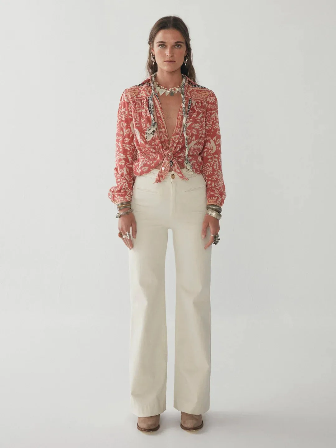 Maison Hotel Disco Ross Perfect White Pants - ByAdushka