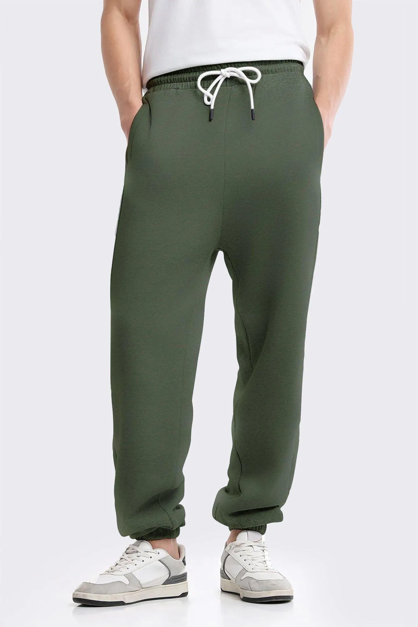 Men Olive Green Trouser