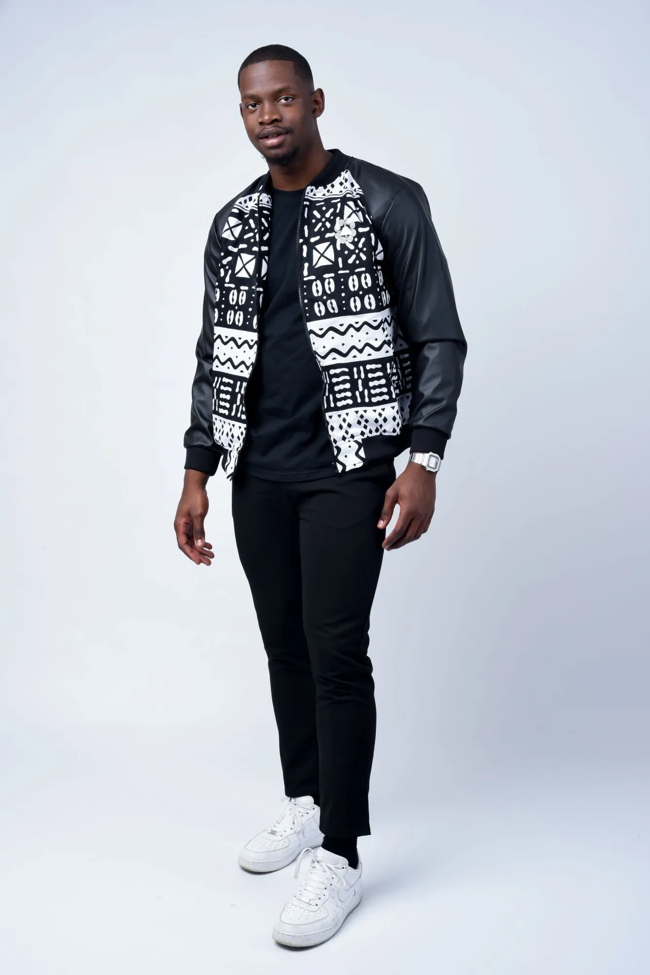 Mens - Kafa PU Summer Bomber Jacket