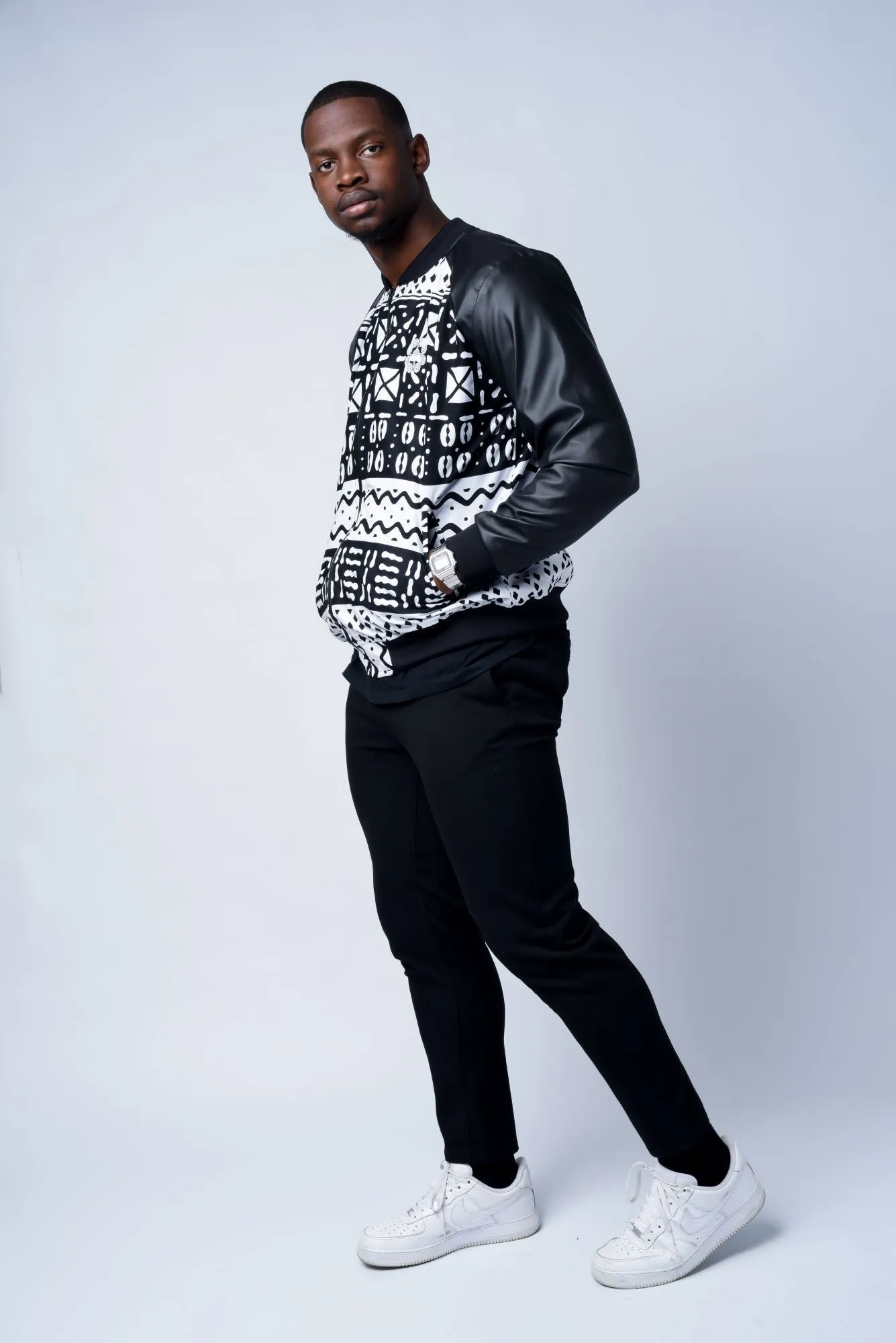 Mens - Kafa PU Summer Bomber Jacket