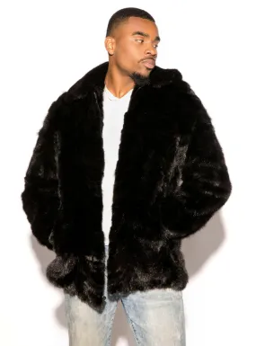 Men's Mink Fur Bomber Jacket