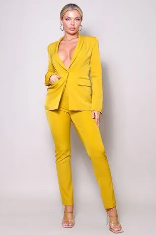 Mustard Business Suit