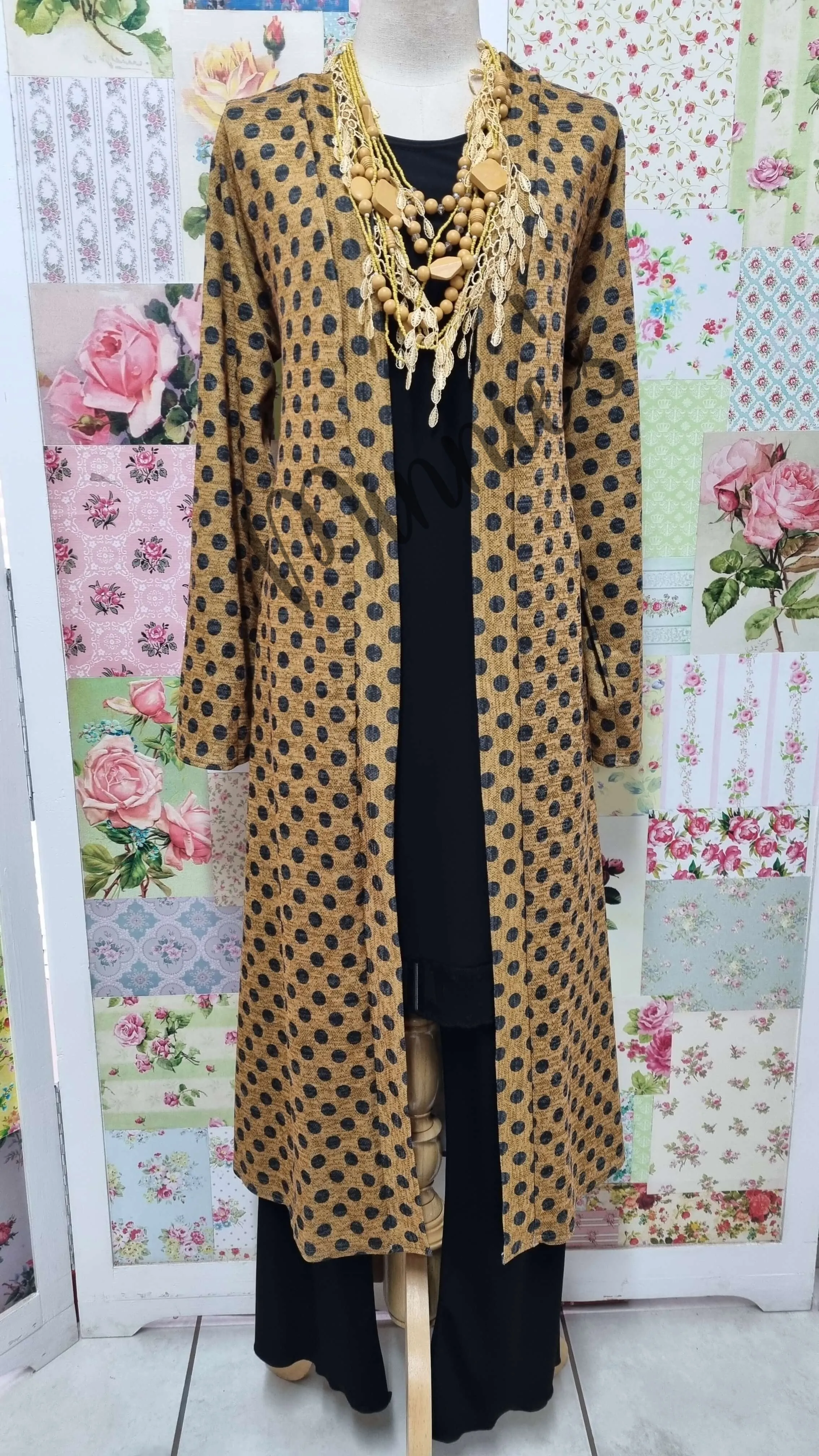 Mustard Polka Dot Jacket VB0138