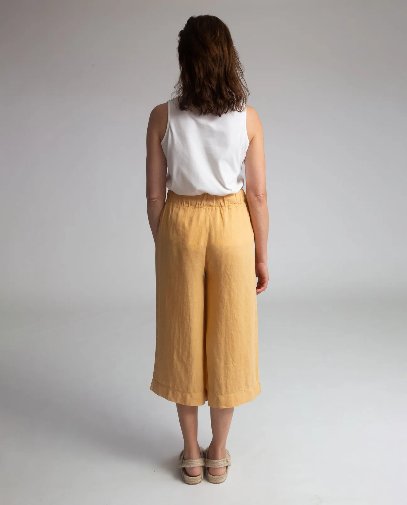 Nicole-May Linen Trousers in Sunflower