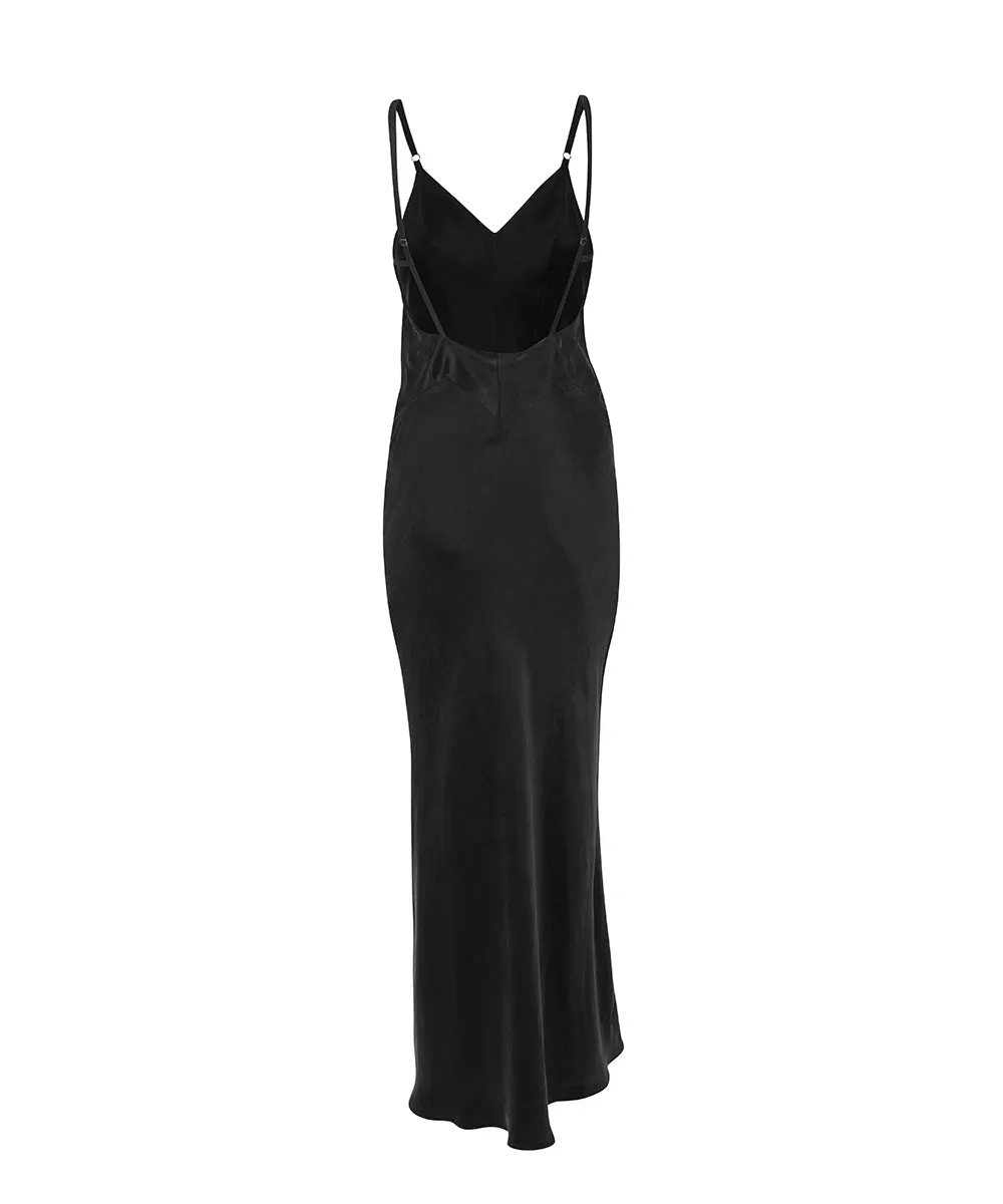 NOA BLACK SILK DRESS