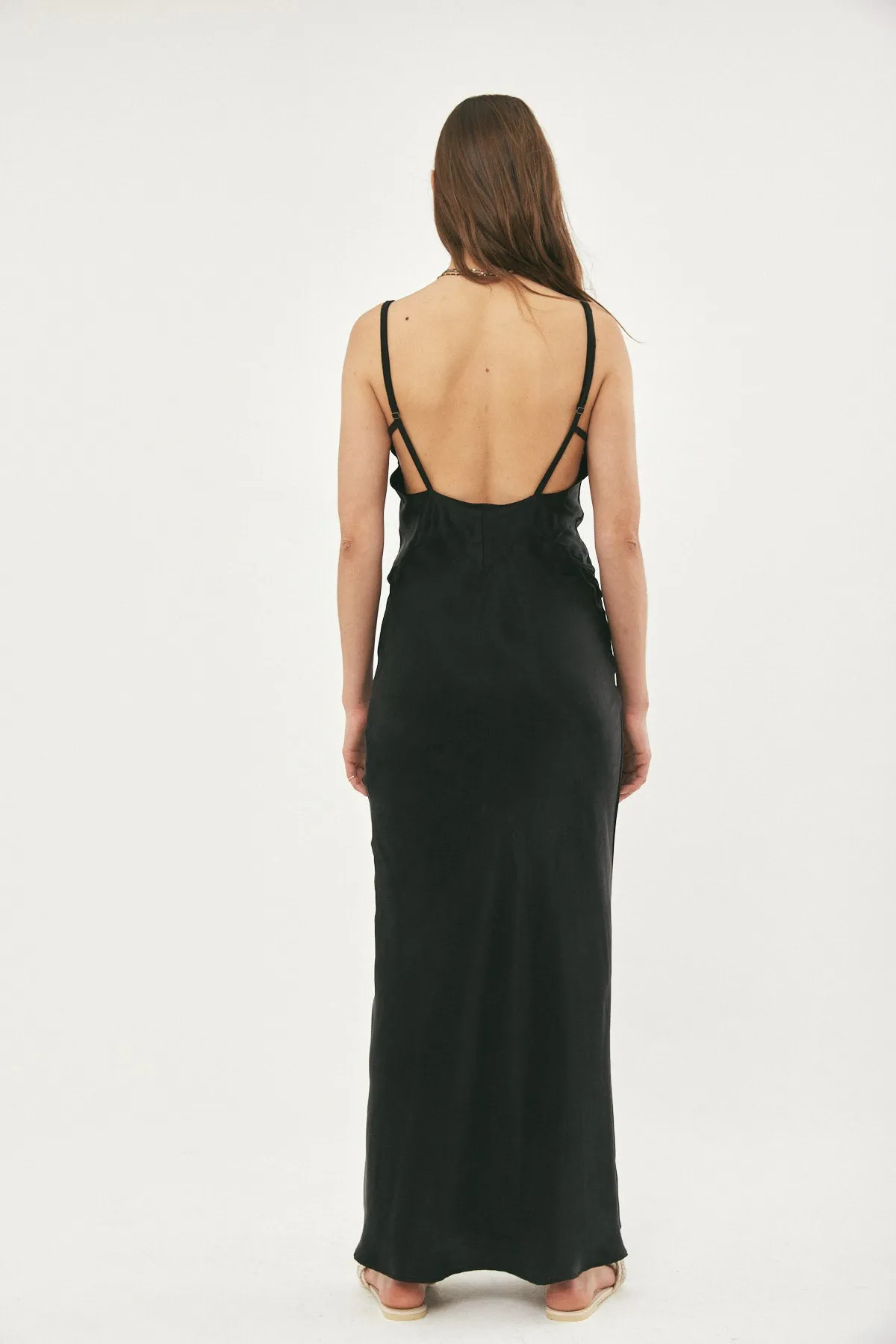 NOA BLACK SILK DRESS