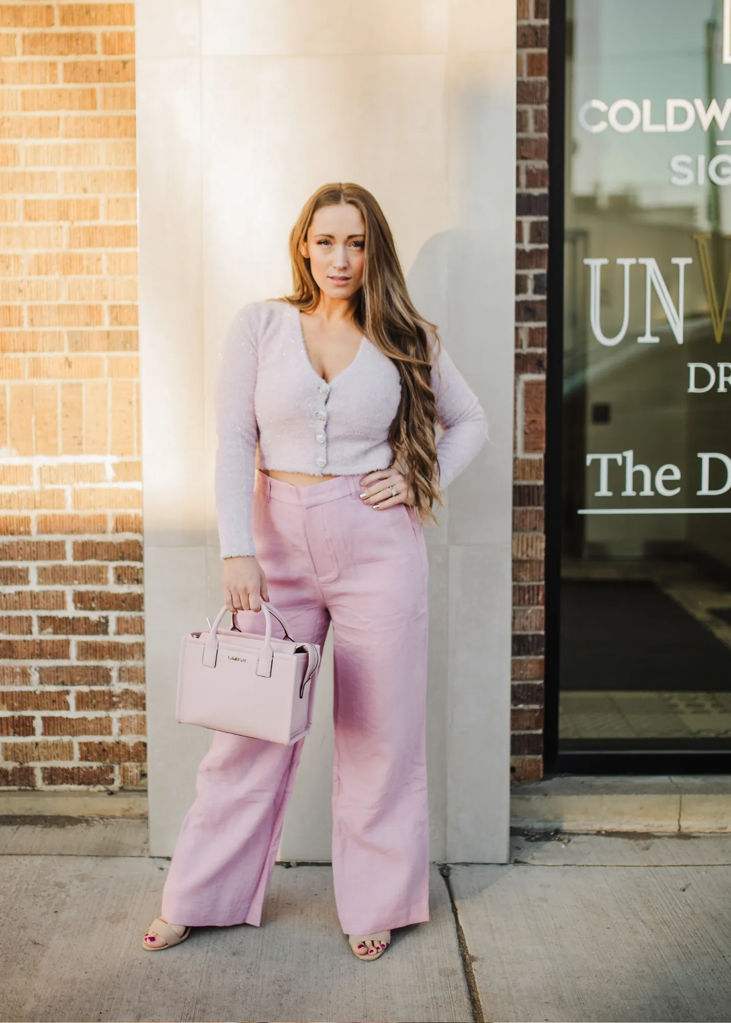 Pink Tinsel Cardigan