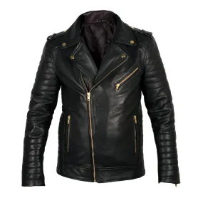 Quilted Biker leather jacket