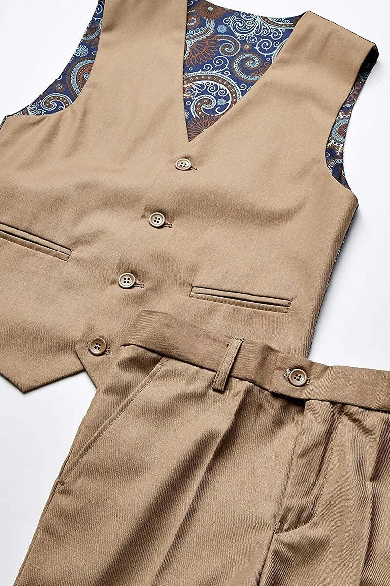 "Austin" Kids Tan 5-Piece Suit (Geoffrey Beene / AXNY)