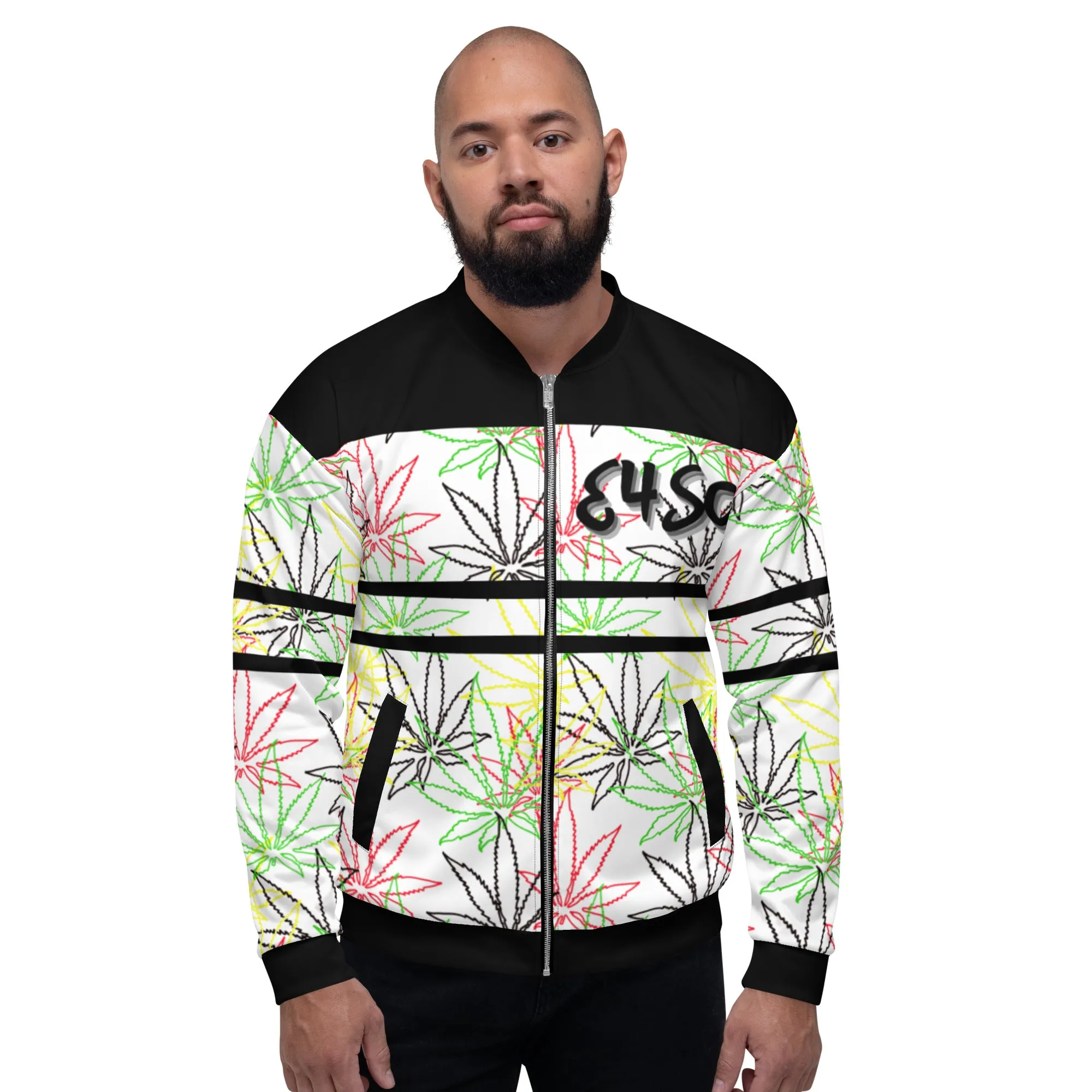 Ras Leaf E4SO Unisex Bomber Jacket