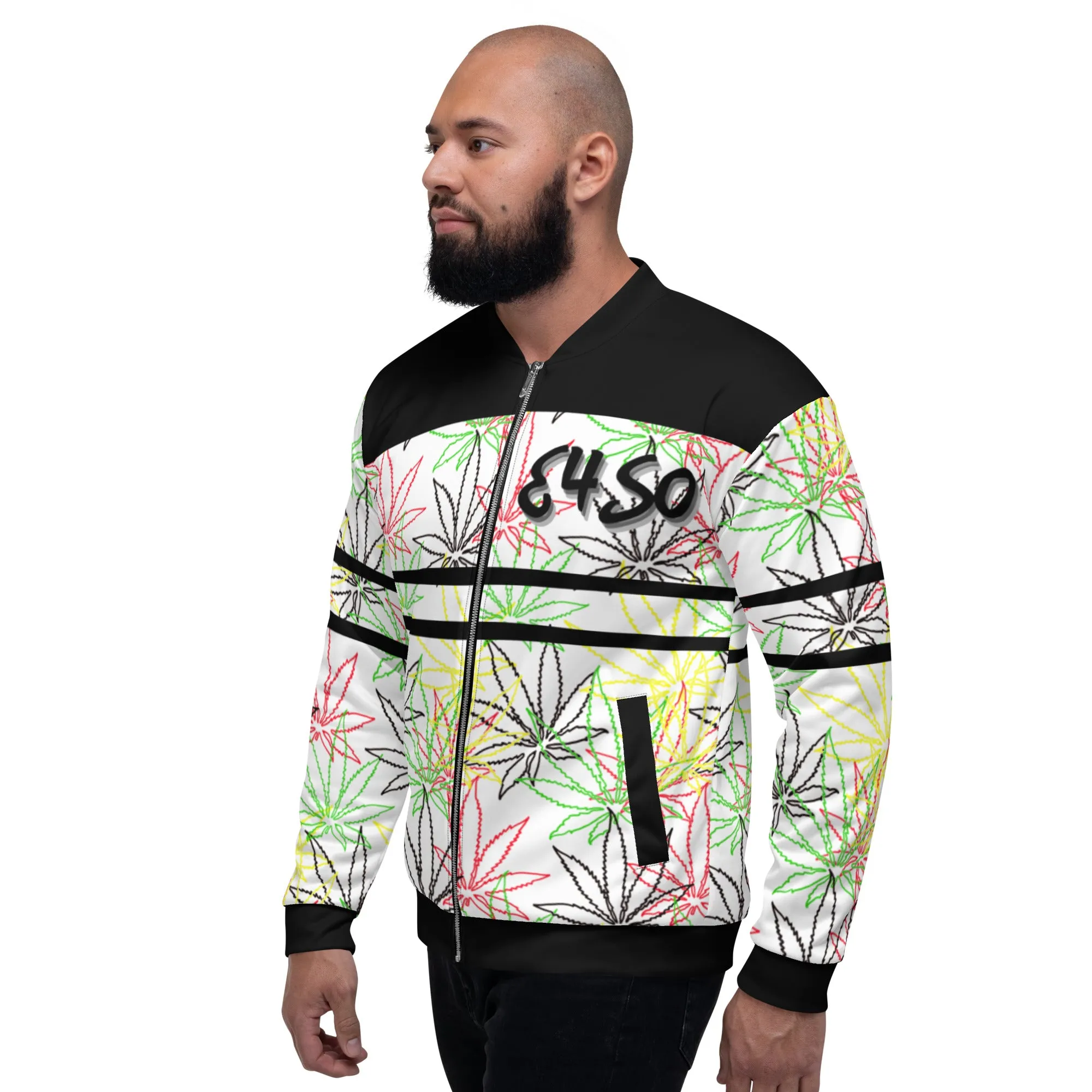 Ras Leaf E4SO Unisex Bomber Jacket