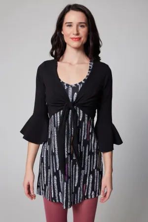 Ruffle Bolero - Black