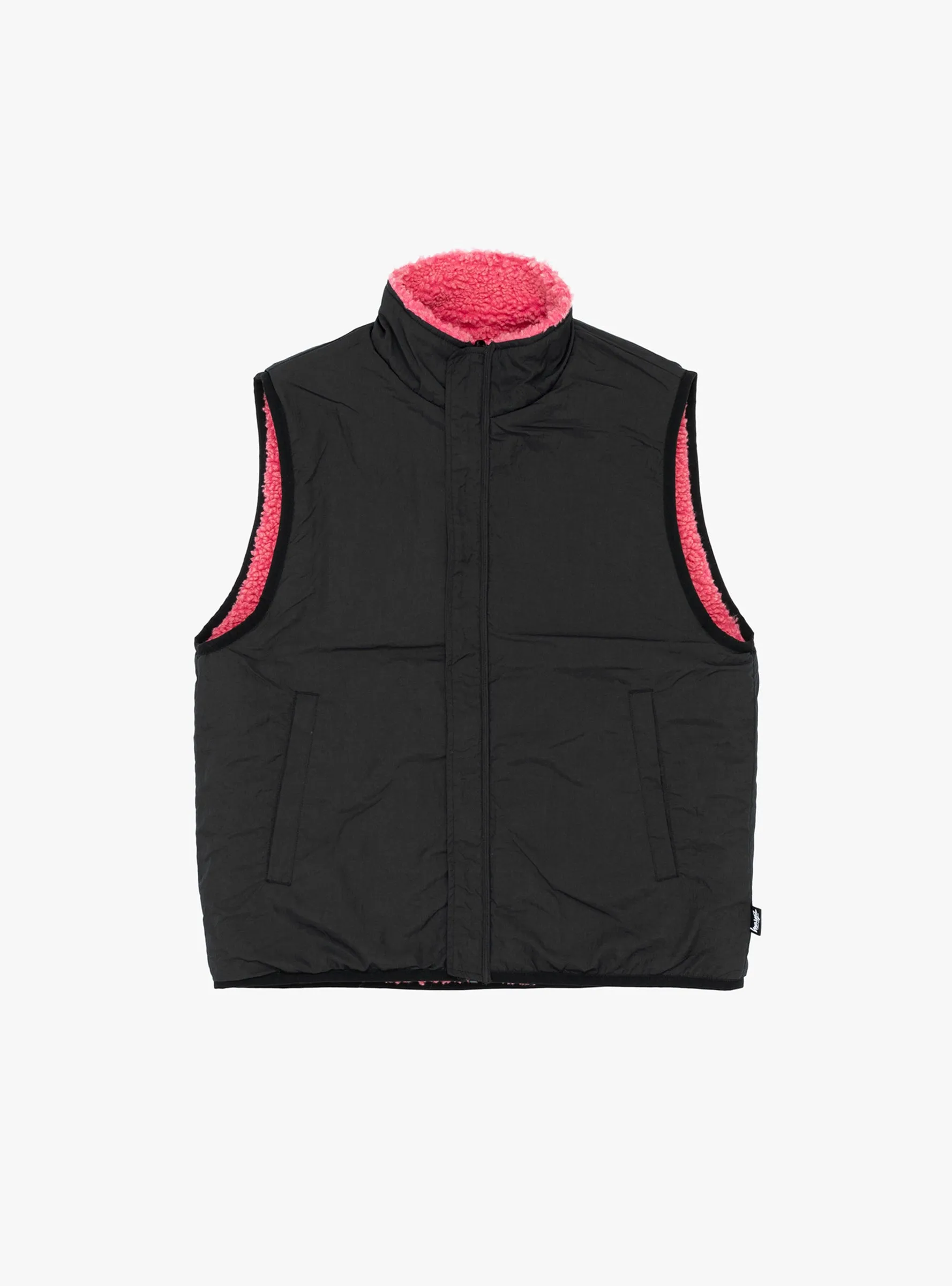 Sherpa Reversible Vest Pink