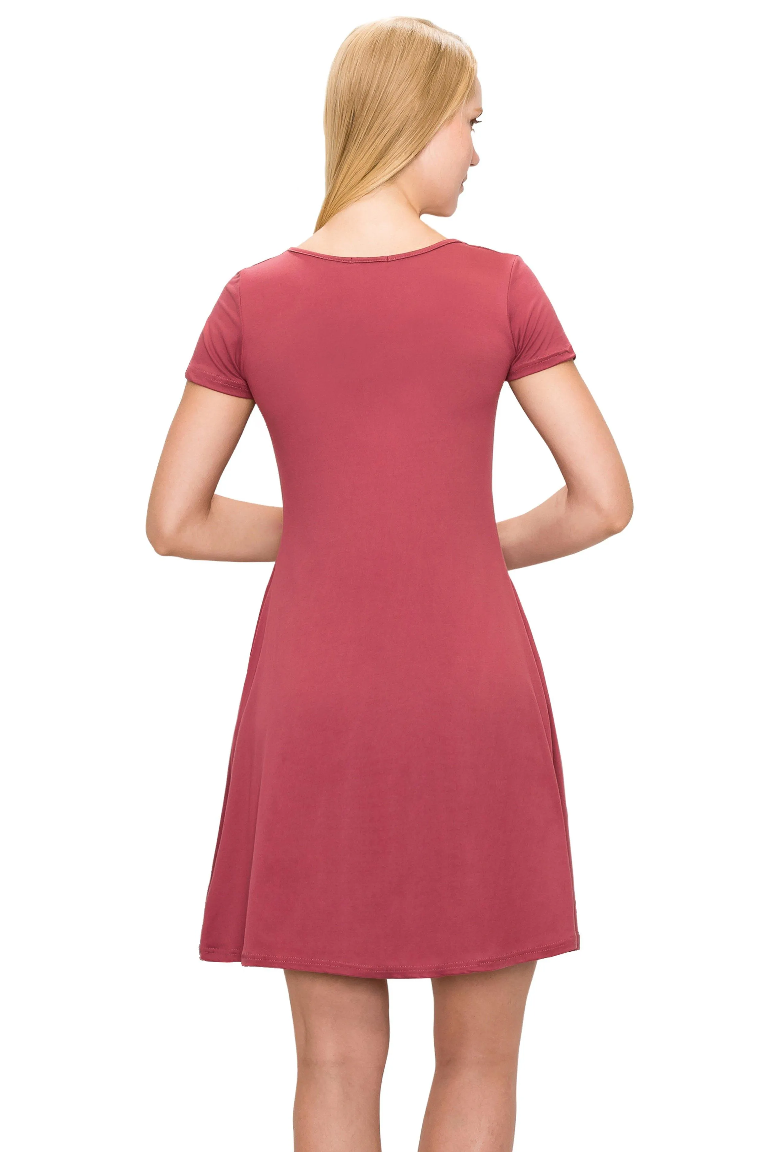 Short Sleeve Swing Dress