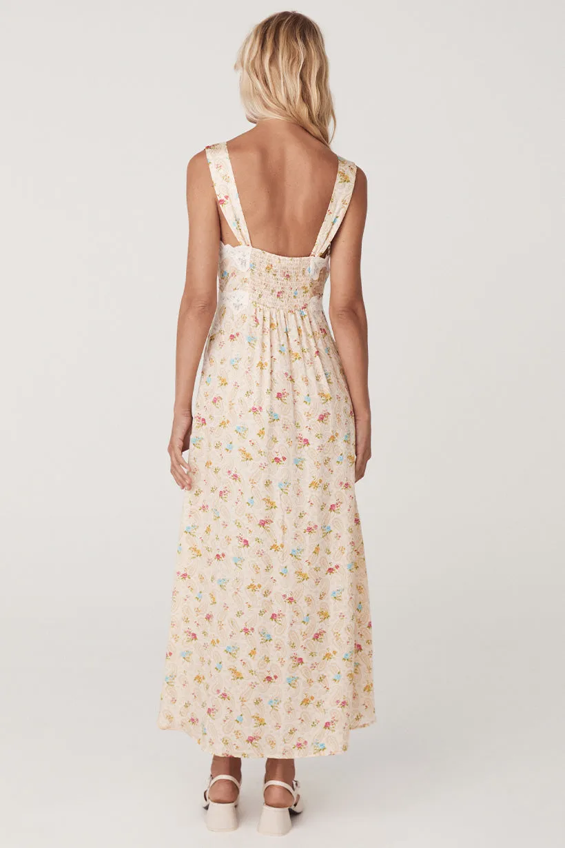 Spell Fleur Slip Dress - Macaroon