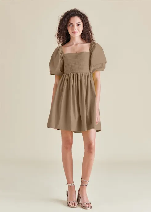 The Inara Puff Sleeve Babydoll Dress