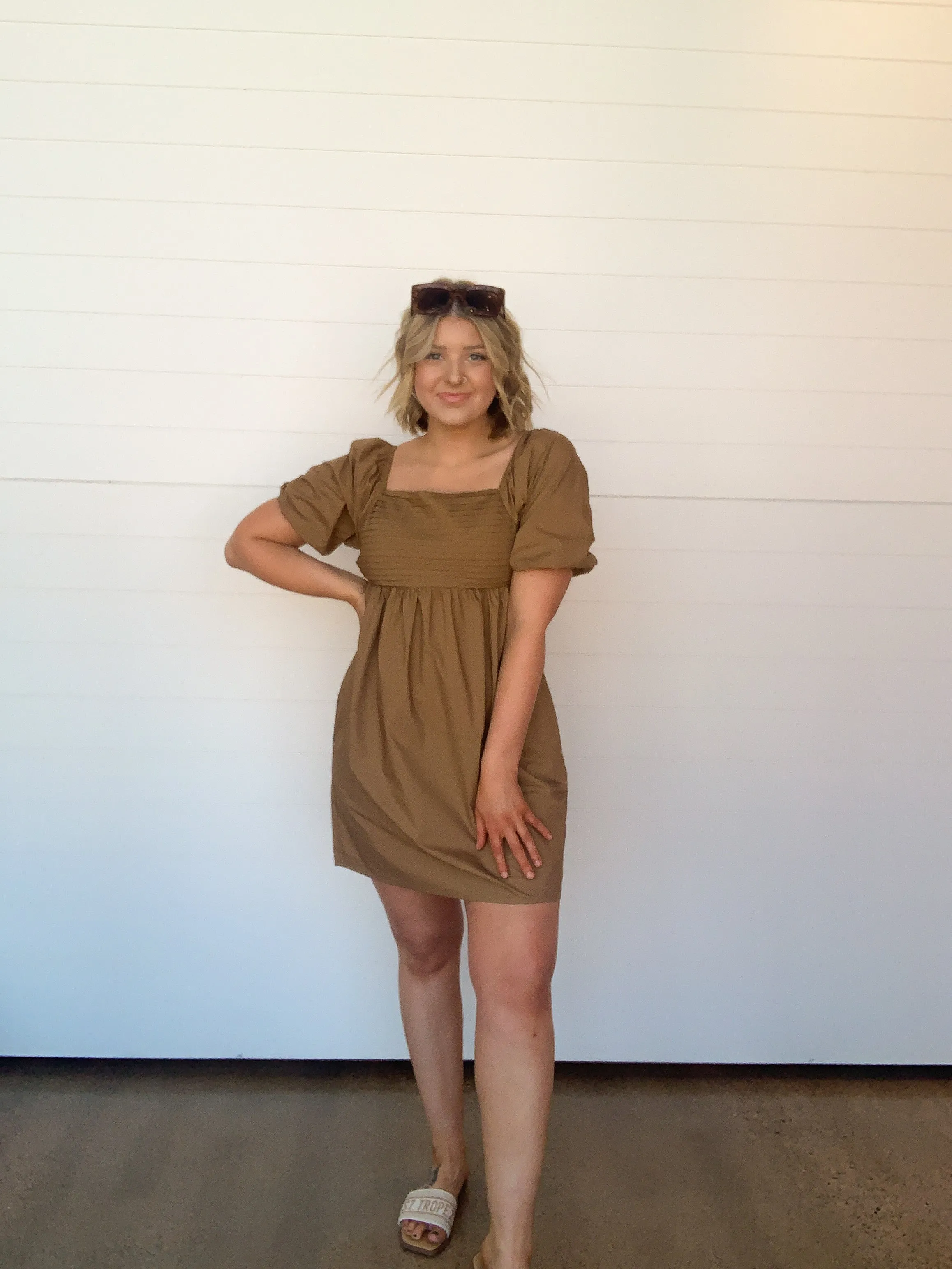 The Inara Puff Sleeve Babydoll Dress