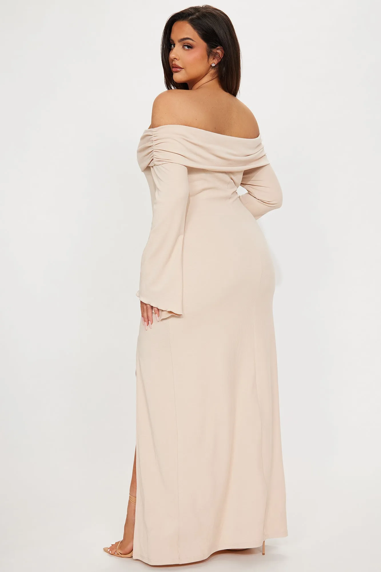 Warm Embrace Sweater Maxi Dress - Beige