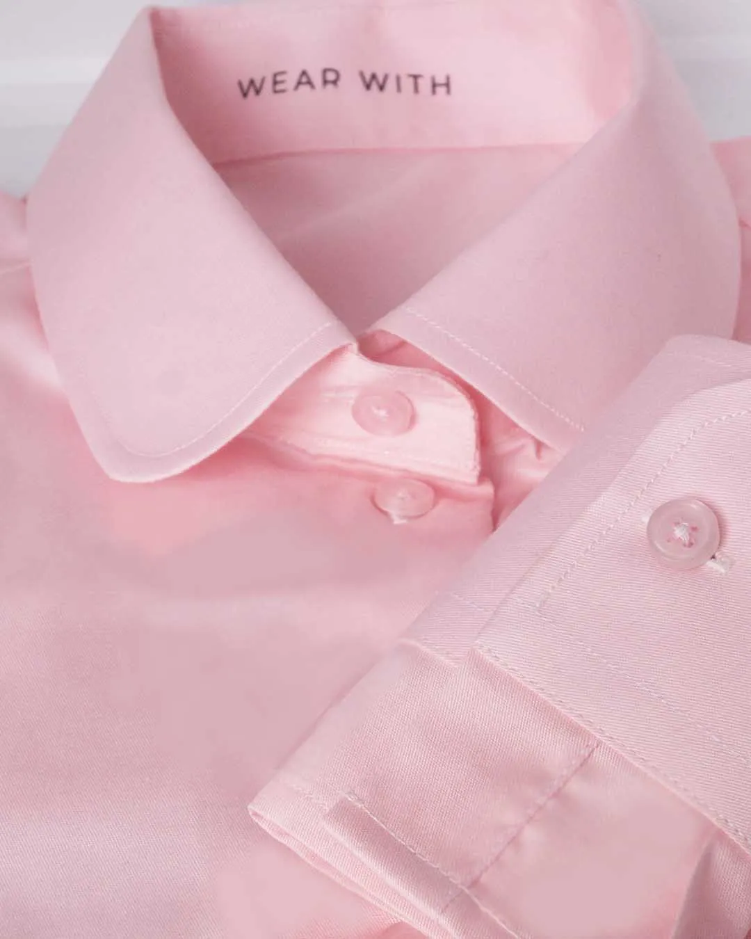 WearWith Pink Faux Collar & Cuffs