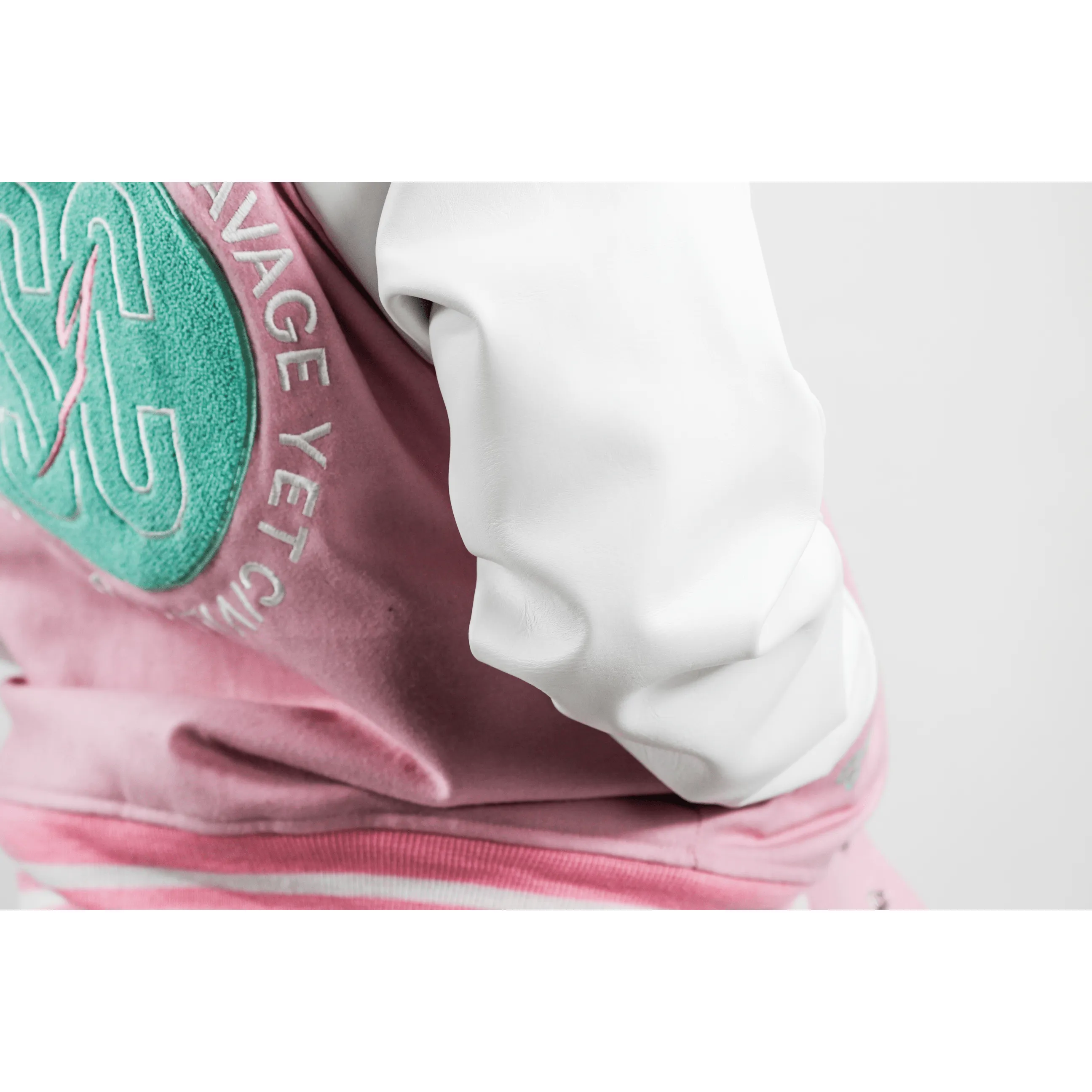 WOMEN VARISTY JACKET - "COTTON CANDY"