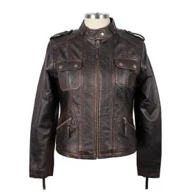 Women's Joliet Black Leather Jacket