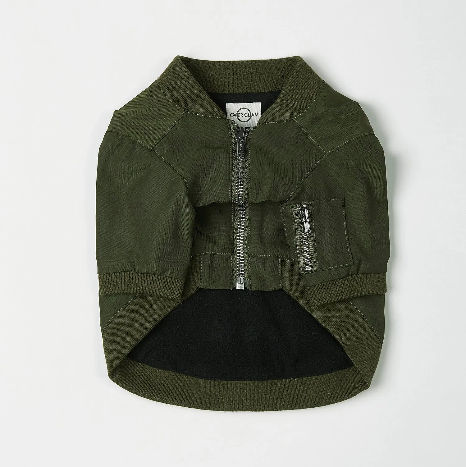 Zipped Bomber Jacket (Green)